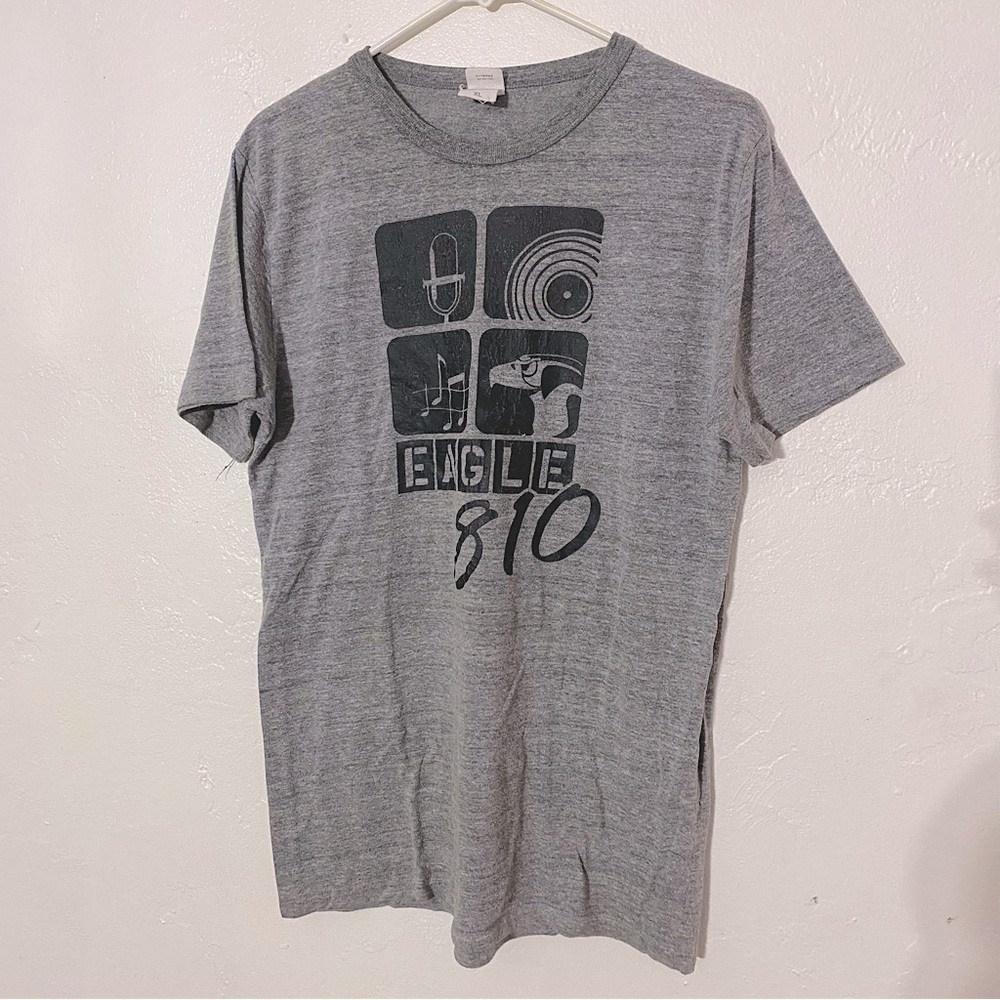 Vintage Radio Station T Shirt Eagle 810 Graphic Logo XL Men’s 90’s Grunge Style